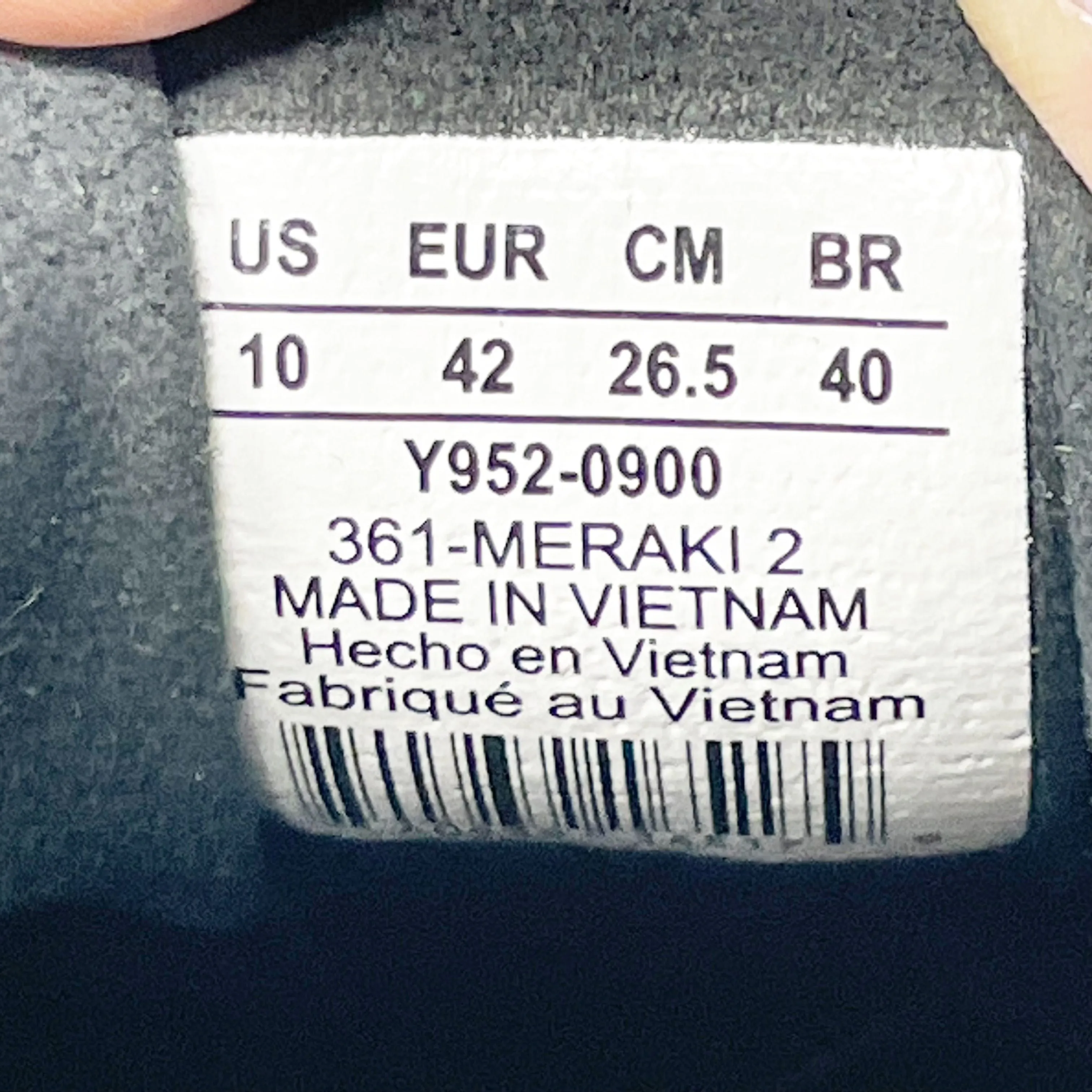361 Degrees Womens Meraki 2 Y952-0900 Black Running Shoes Sneakers Size 10