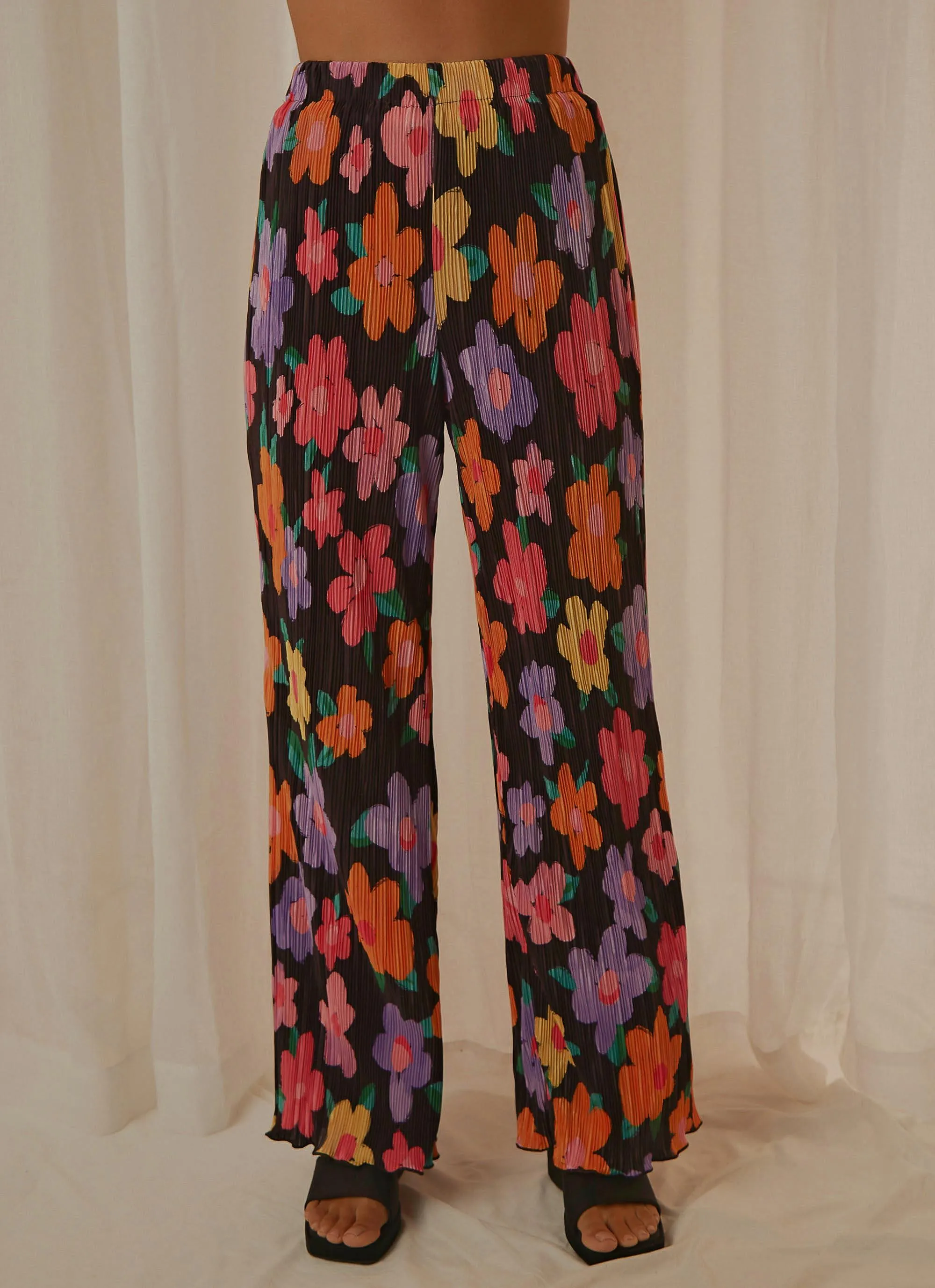 90s Muse Pants - Noir Bloom
