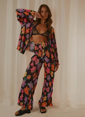 90s Muse Pants - Noir Bloom