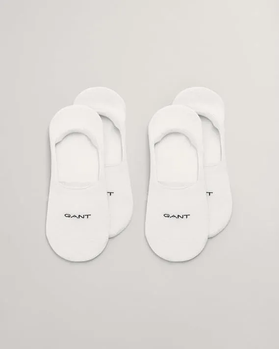 9960257 Mens 2-Pack Invisible Socks White