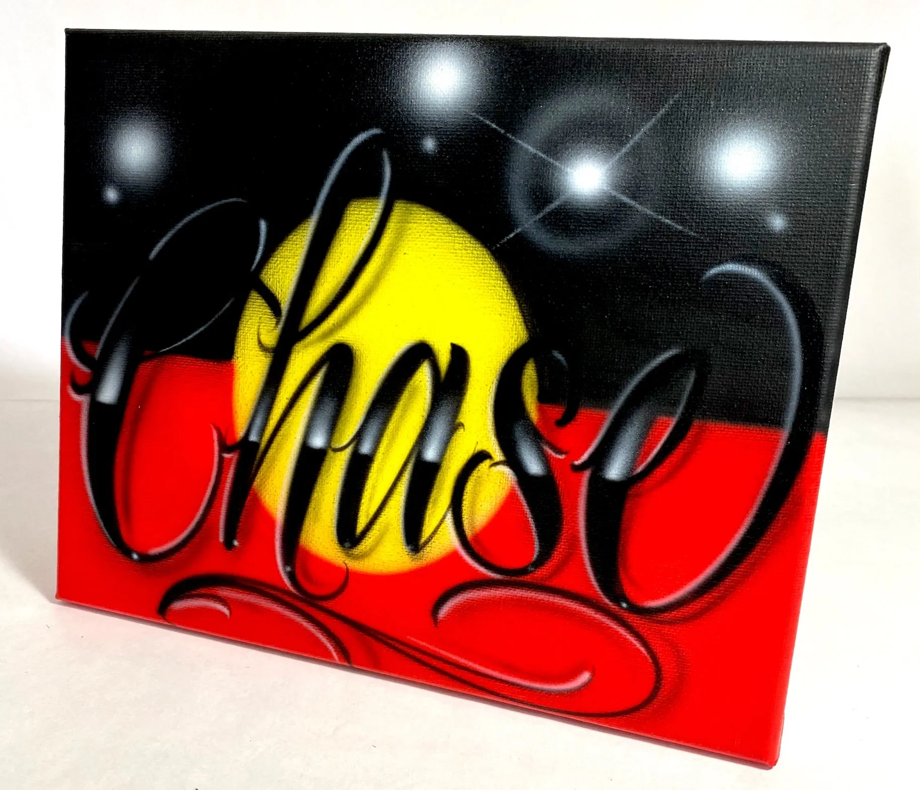 Aboriginal Flag Script Canvas