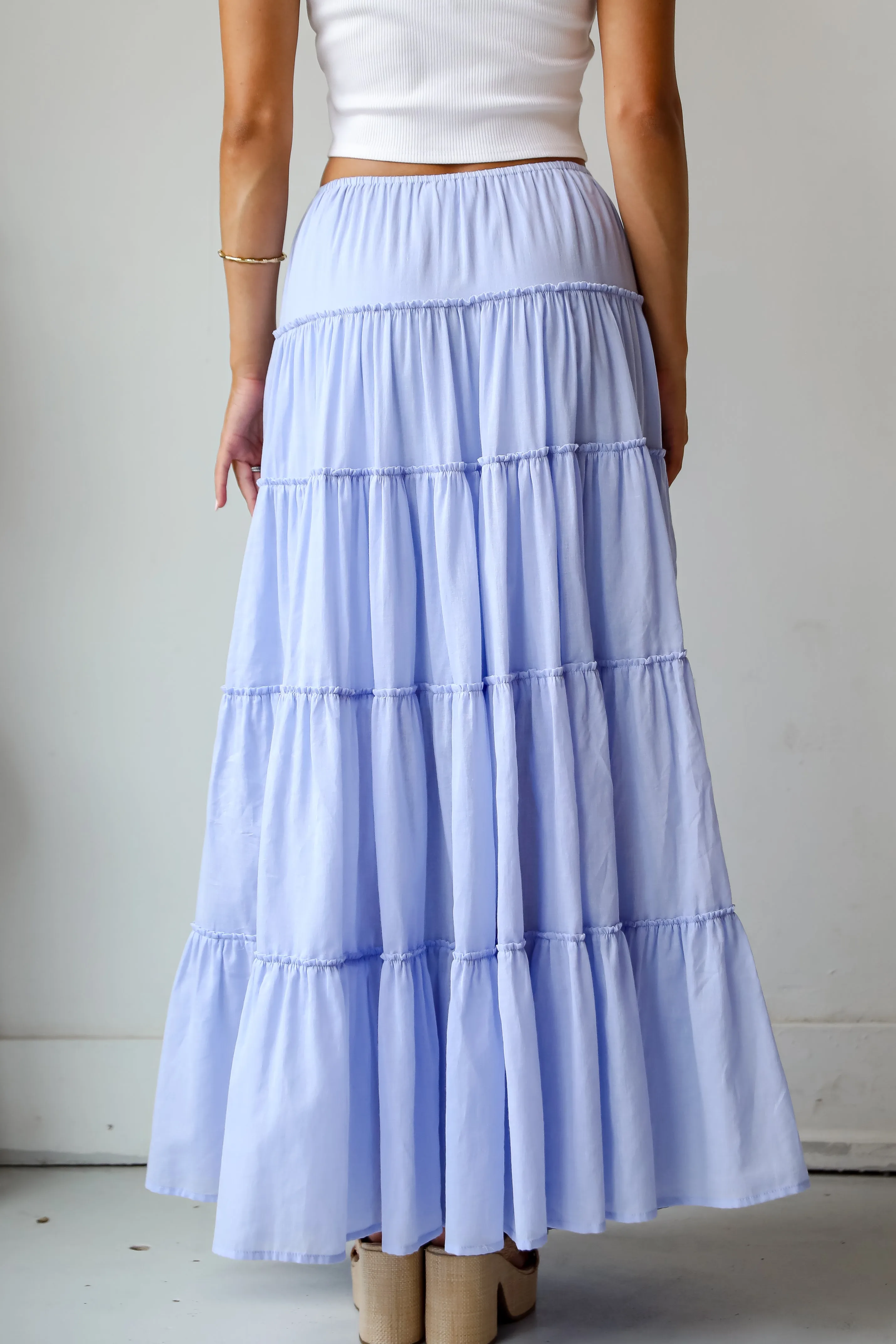 Adorable Lifestyle Tiered Maxi Skirt