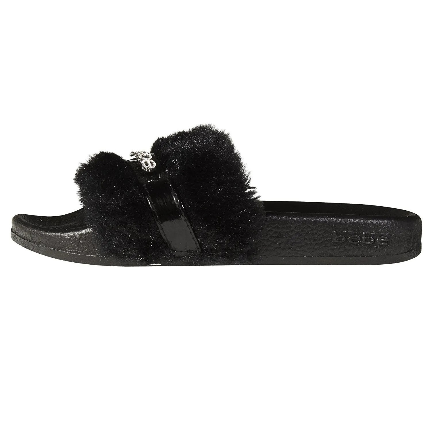 bebe Soft Slip-On Slide Slippers Casual Lounge Street Fashion Open Toe Flat Sandal for Girls Big Kid