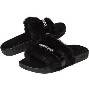bebe Soft Slip-On Slide Slippers Casual Lounge Street Fashion Open Toe Flat Sandal for Girls Big Kid