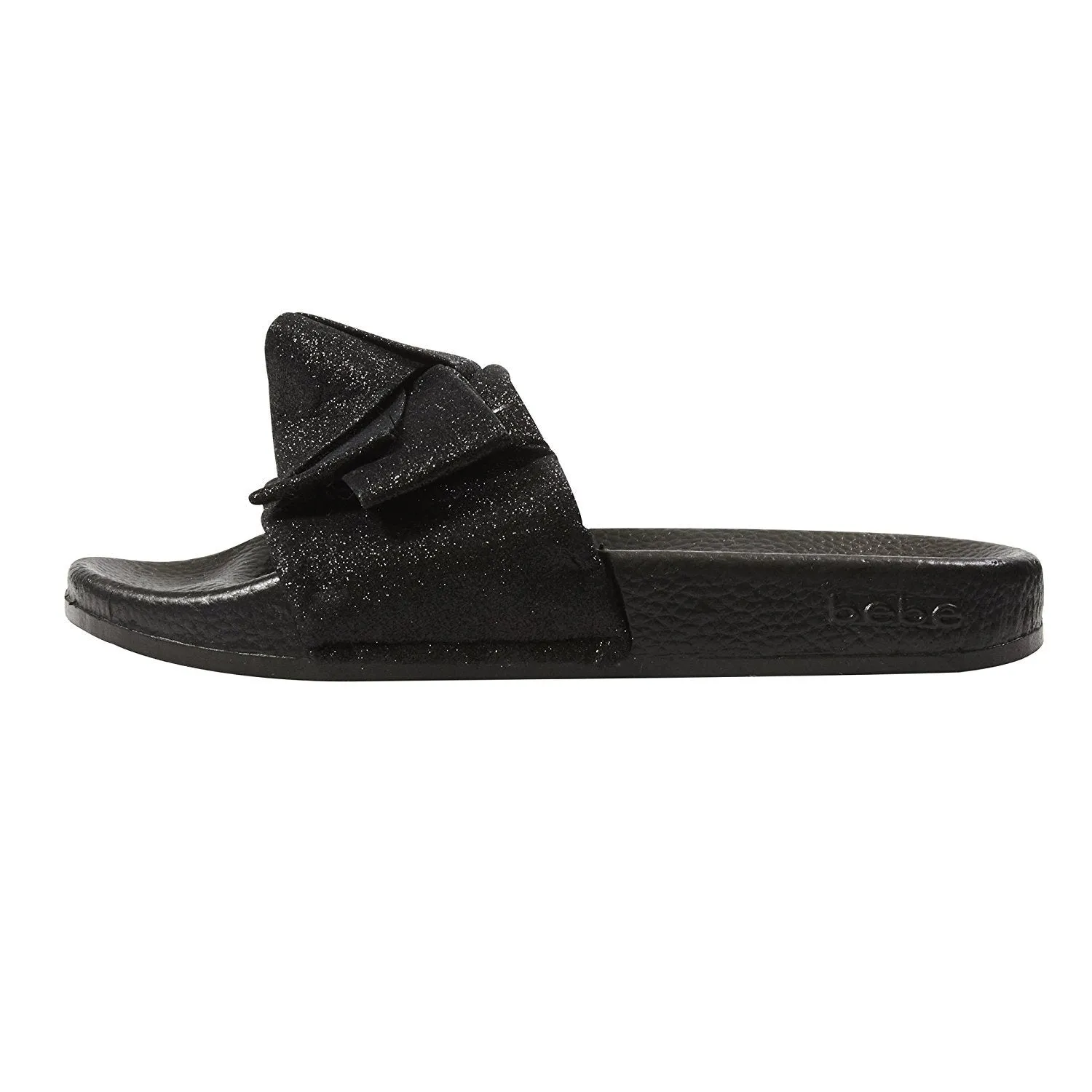 bebe Soft Slip-On Slide Slippers Casual Lounge Street Fashion Open Toe Flat Sandal for Girls Big Kid