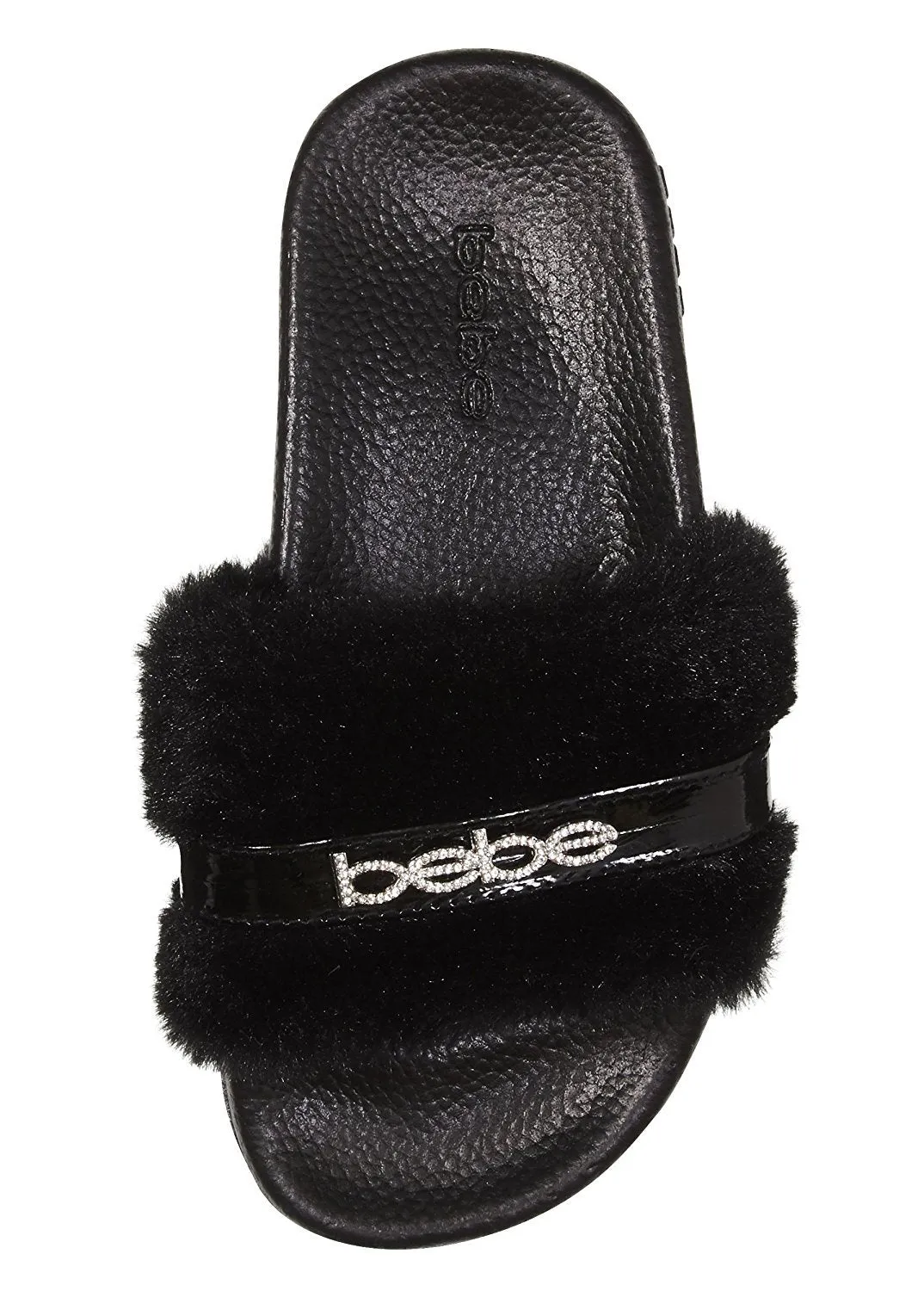 bebe Soft Slip-On Slide Slippers Casual Lounge Street Fashion Open Toe Flat Sandal for Girls Big Kid