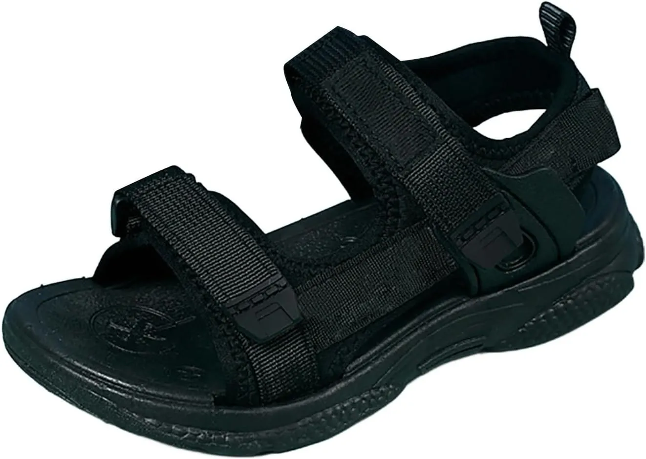 Children's Boys Summer Sports Sandals Hiking Beach Outdoor Open Toe Sports Sandals Boy Sandals (Black #1, 12.5 Little child)