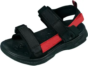 Children's Boys Summer Sports Sandals Hiking Beach Outdoor Open Toe Sports Sandals Boy Sandals (Red #1, 13 Little child)
