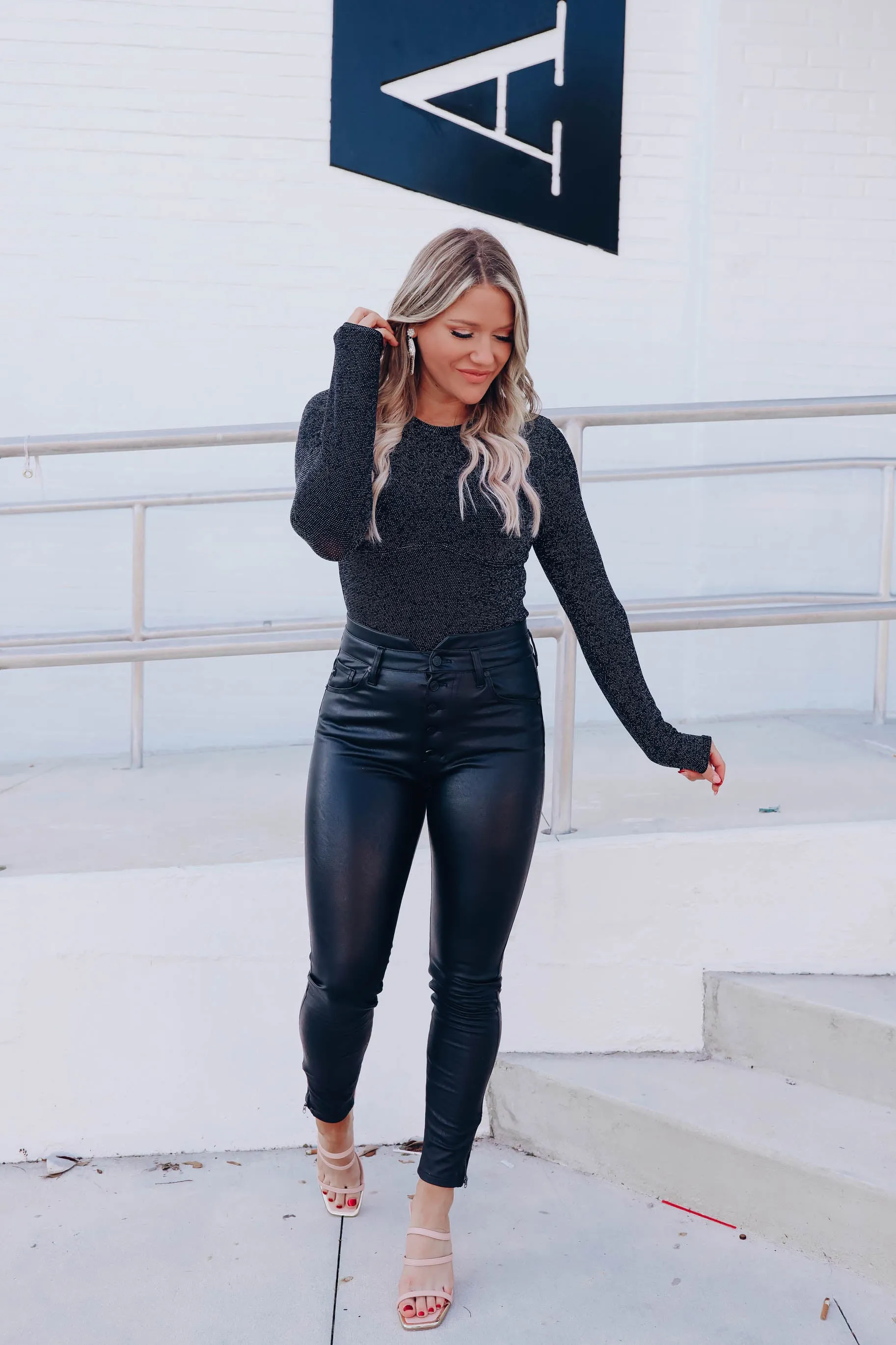 Everyday Shimmer Crop Top - Silver