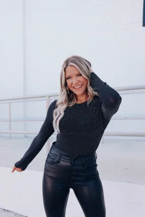 Everyday Shimmer Crop Top - Silver