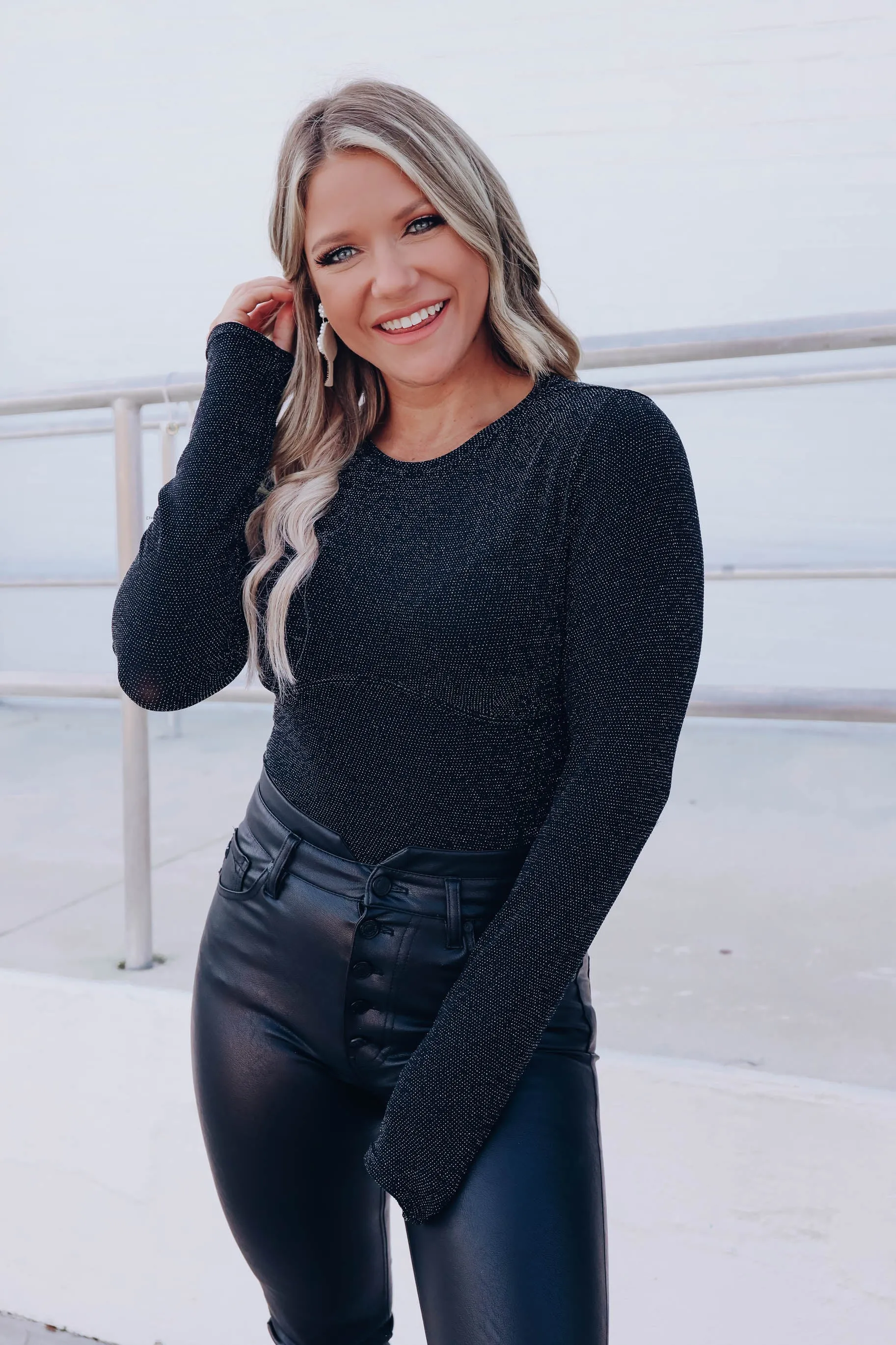 Everyday Shimmer Crop Top - Silver
