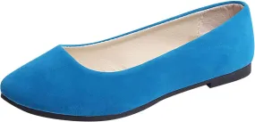 Flat Shoes for Women Comfortable Slip on Shallow Shoe Women's Flats Casual Dressy Suede Lightweight Single-Shoes