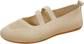 Flats Shoes Women Loafer Shoes Dressy Flat Shoes Round Toe Ballet Flats Comfort Slip On Shoes Casual Work Shoes