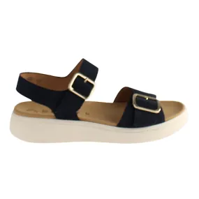 Gabor Ladies Flat Sandals - 43.710.16 - Navy