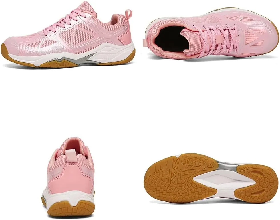 GEXECEUSS Men's Comfortable Badminton Shoes for Sport: Womens Breathable Tennis Shoes for Training - Adults Pickleball Sneakers
