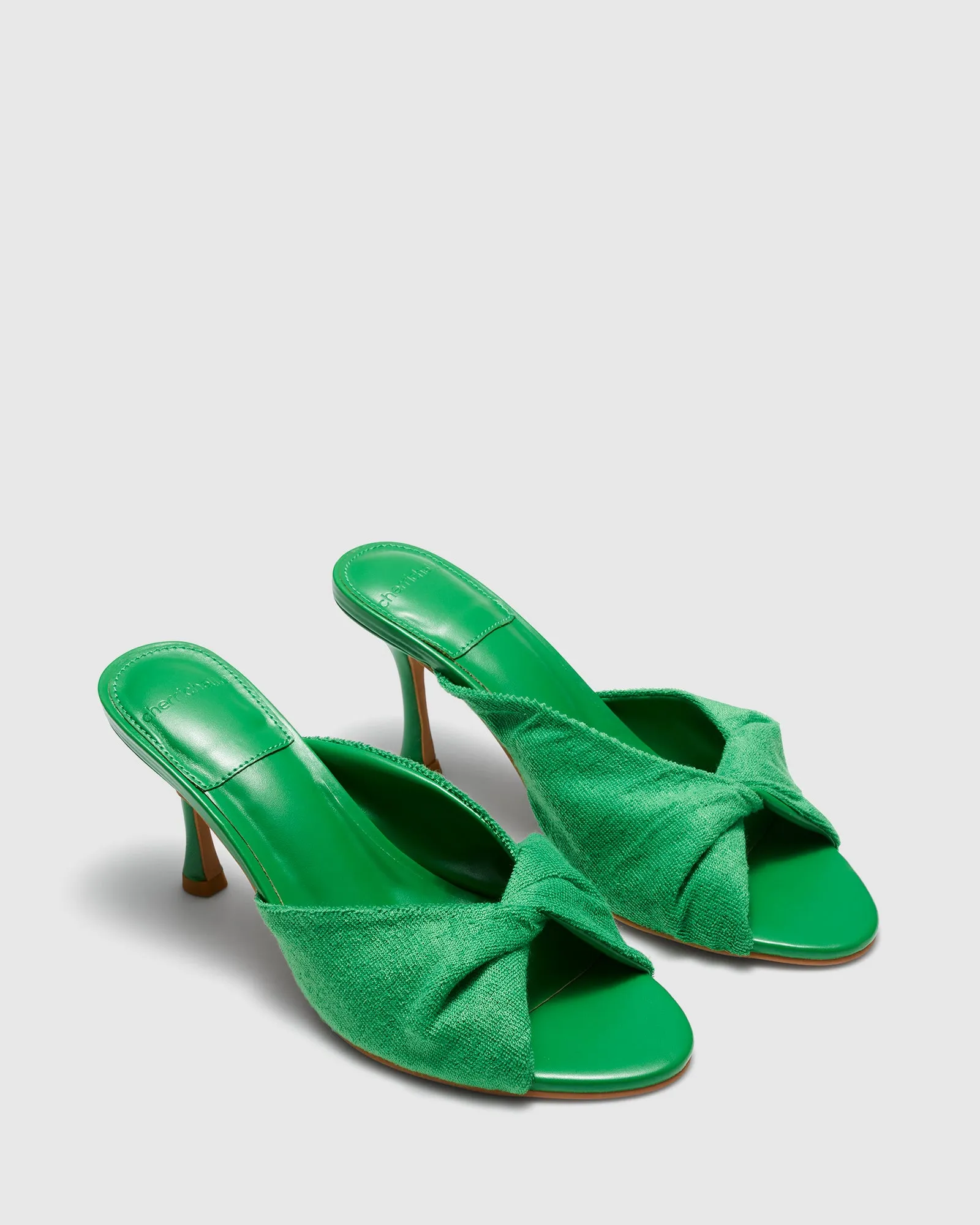 Gigi Heels Green Terry