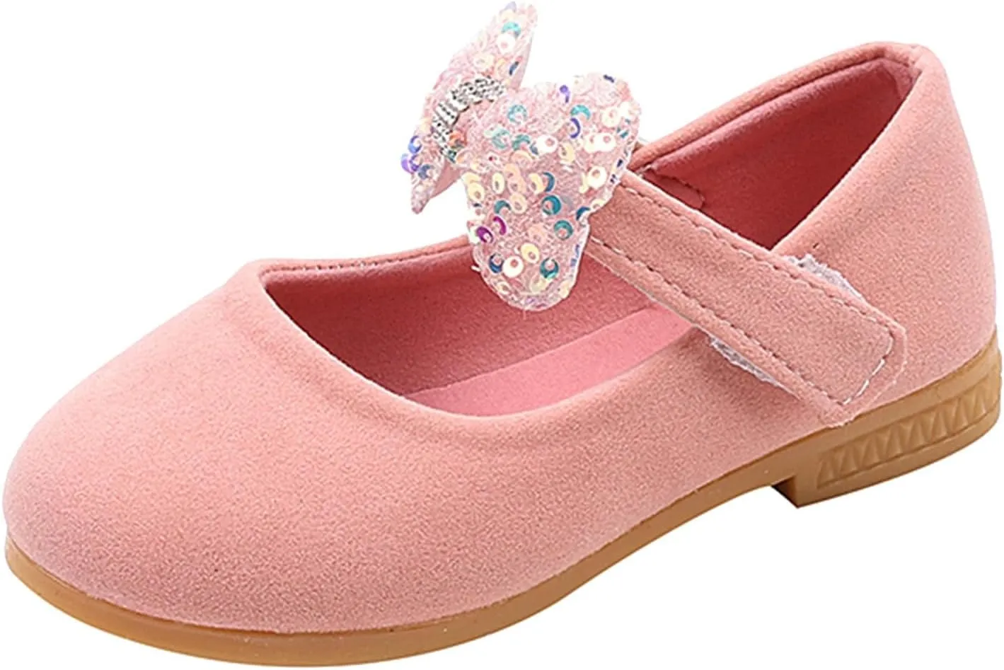 Girls Baby Shoes Sequined Bow Decoration Shoes Sandals Dancing Infant Pearl Bling Single Sandal for Girls