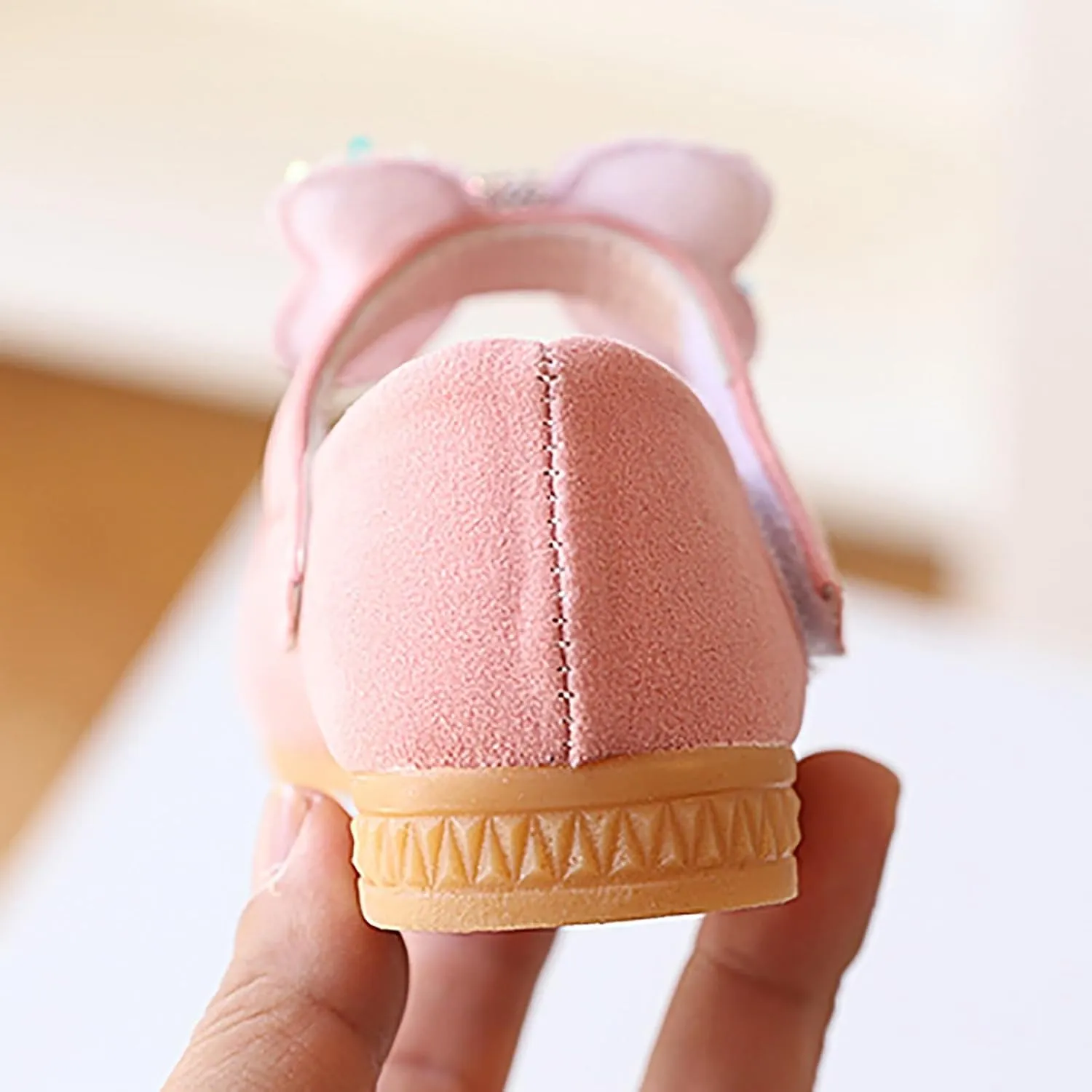 Girls Baby Shoes Sequined Bow Decoration Shoes Sandals Dancing Infant Pearl Bling Single Sandal for Girls