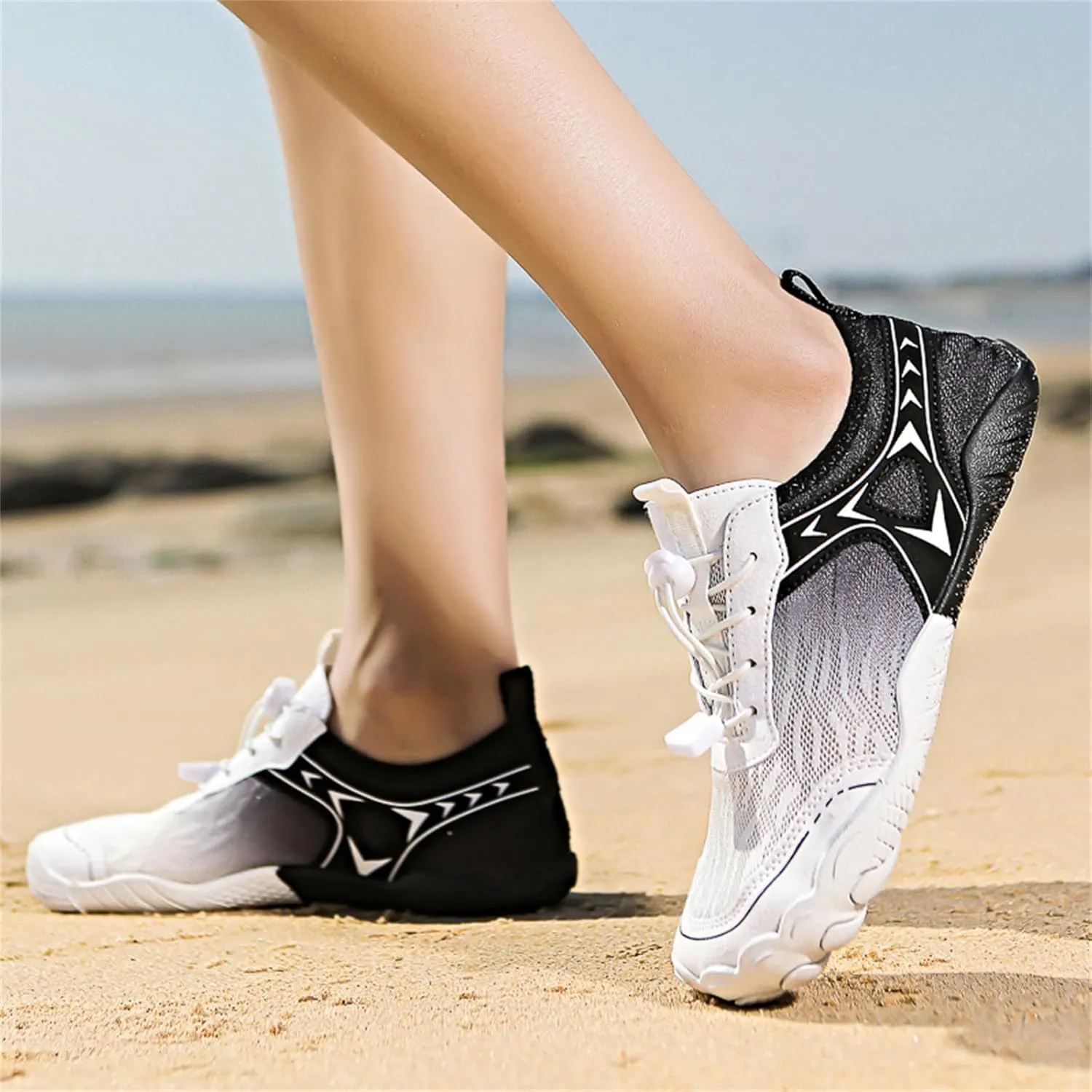 Hike Barefoot Shoes Womens Mens Water Shoes Lightweight Comfortable Slip On Walking Sneakers Wide Toe Plantar Fasciitis Footwear Non-Slip Outdoor Sports Zero Drop Shoe