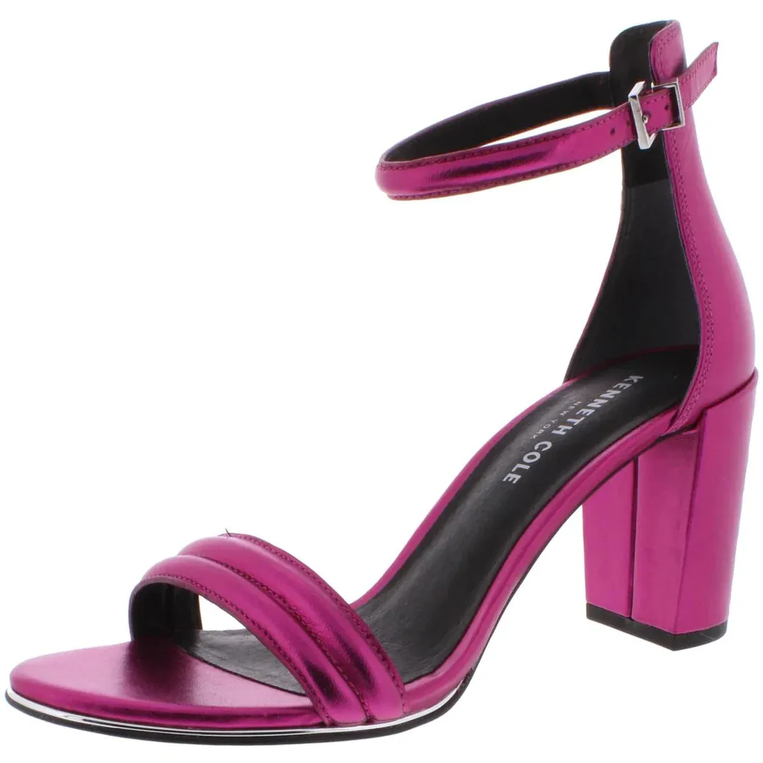 KENNETH COLE Women's Lex Ankle Strap Sandals High Heels in Pink
