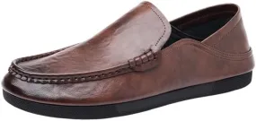 Mens Loafers Casual Slip on Shoes Business Moccasins Lightweight Refreshing Classic Slippers for Walking Driving Travelling Outdoor