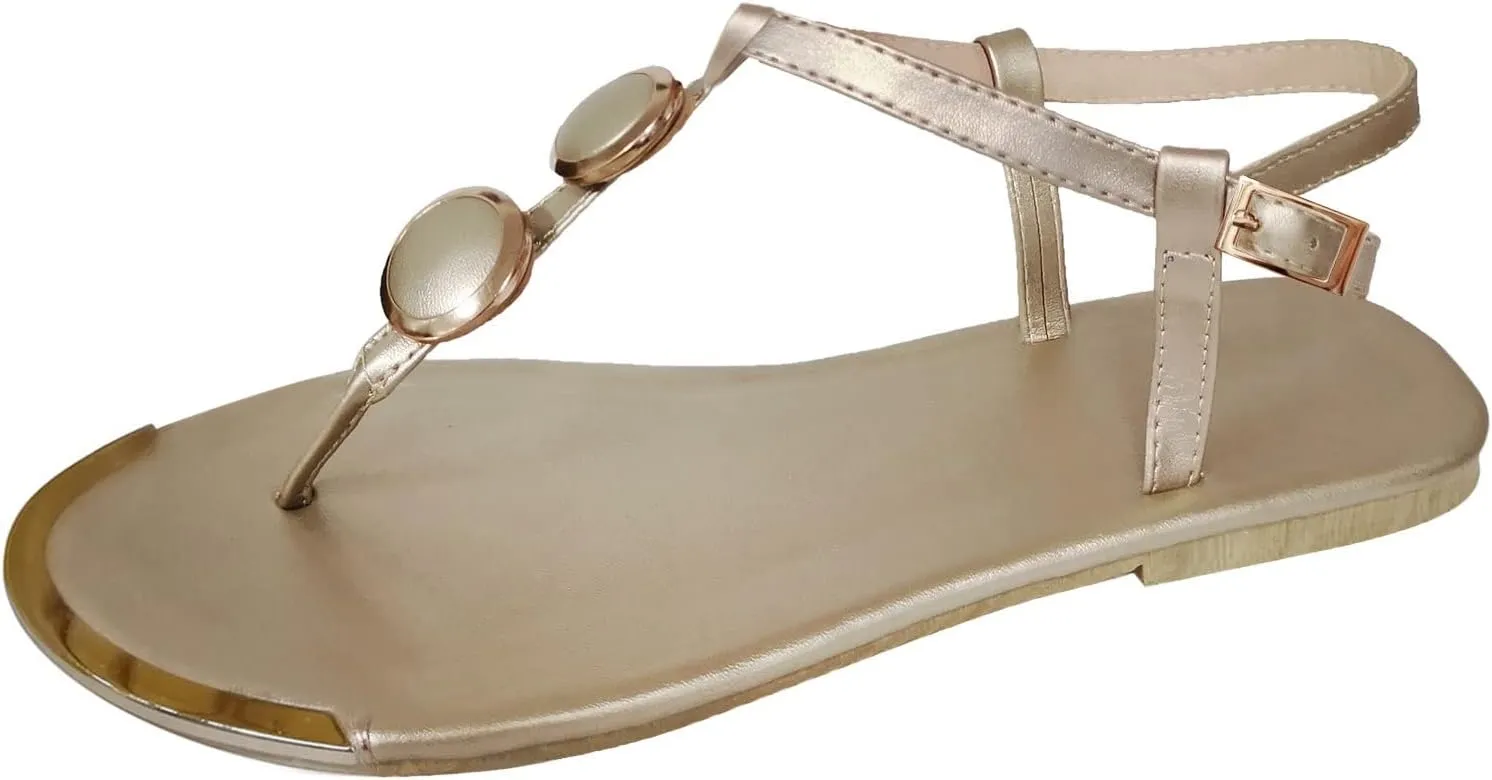 Orthopedic Sandals for Women, Women's Orthopedic Arch Support Sandals Comfortable Thong T-Strap Orthotic Casual Flat Sandals