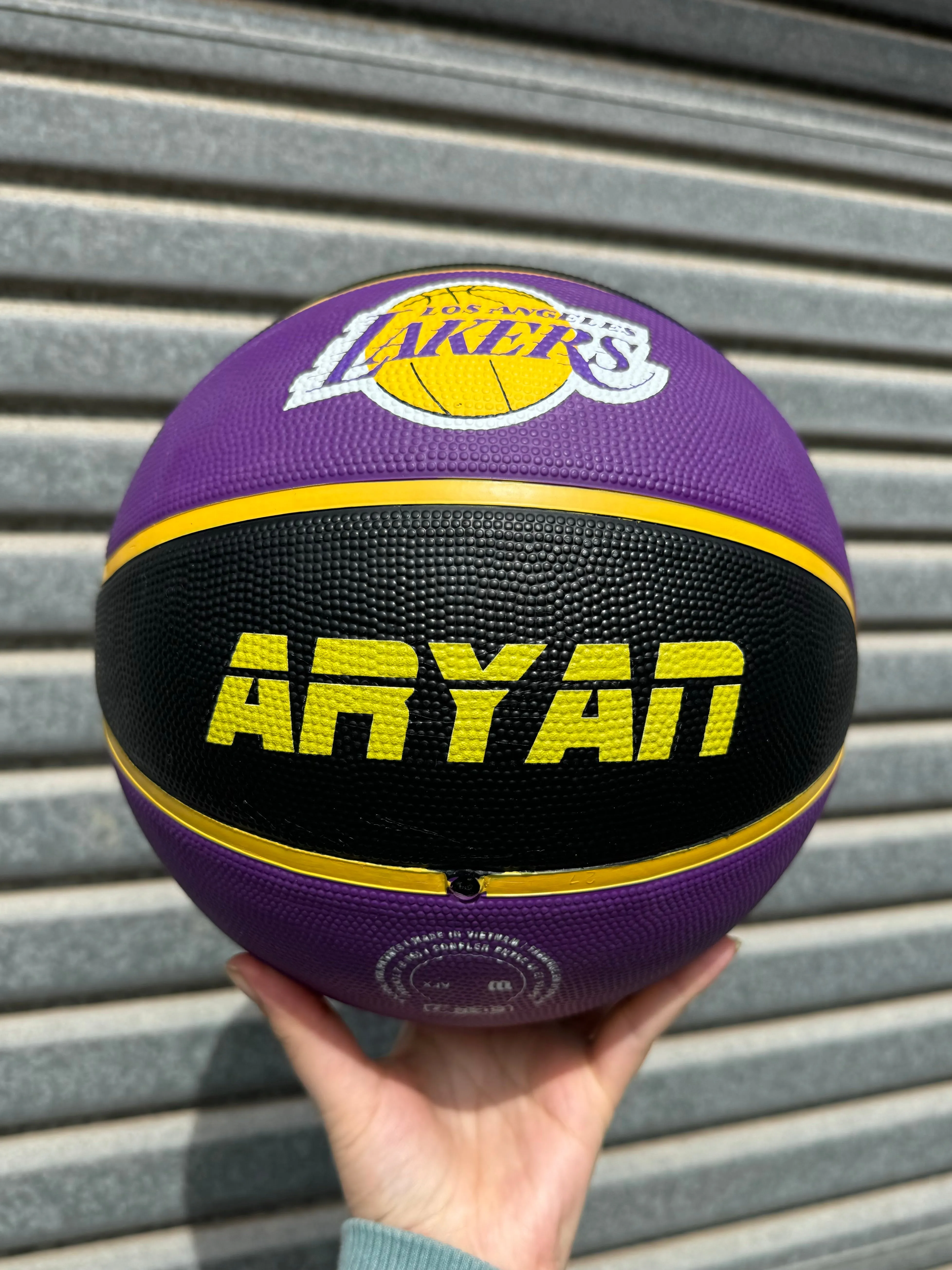 Personalised NBA Official LA Lakers Team Basketball (SIZE 7)
