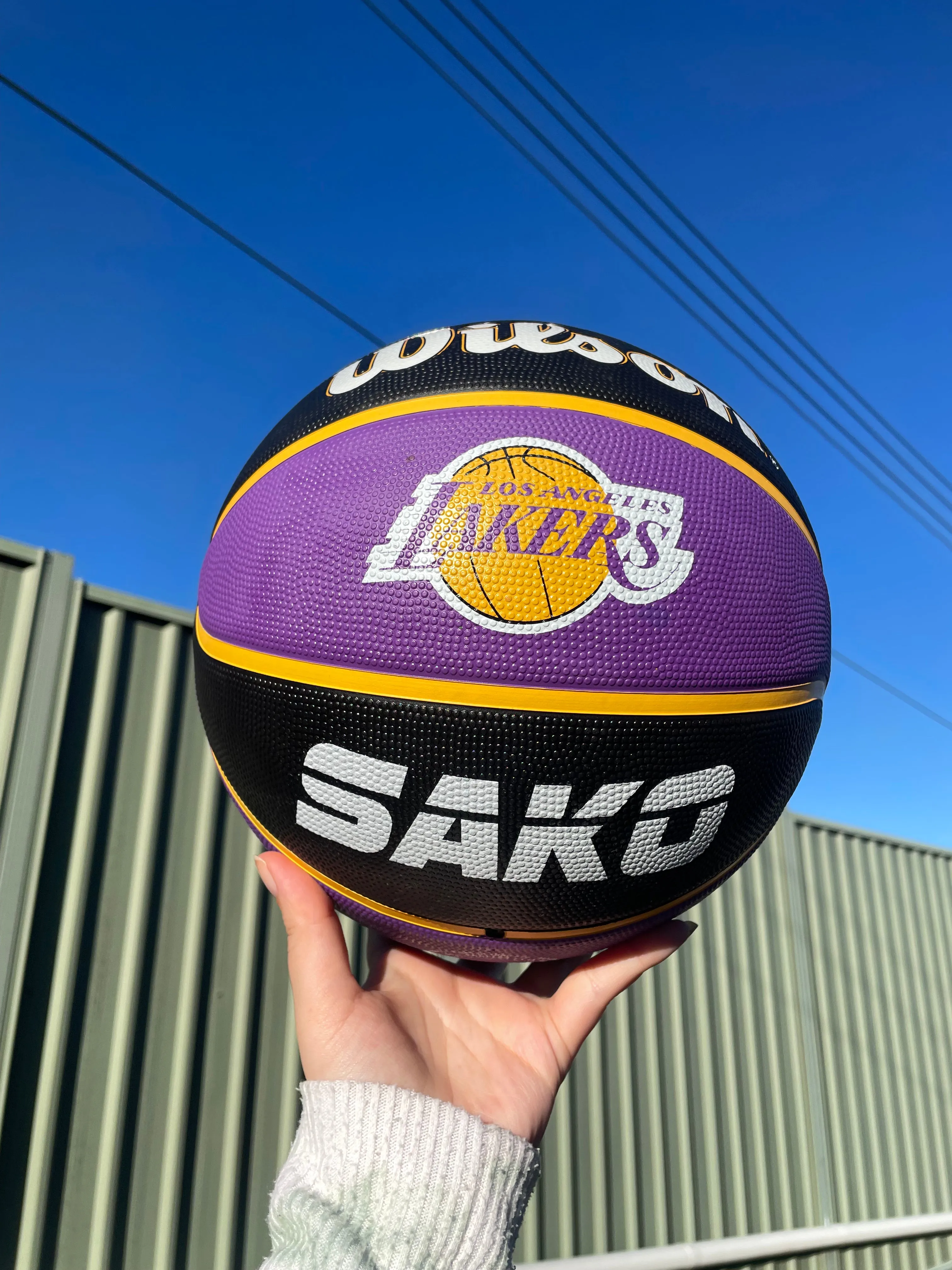 Personalised NBA Official LA Lakers Team Basketball (SIZE 7)