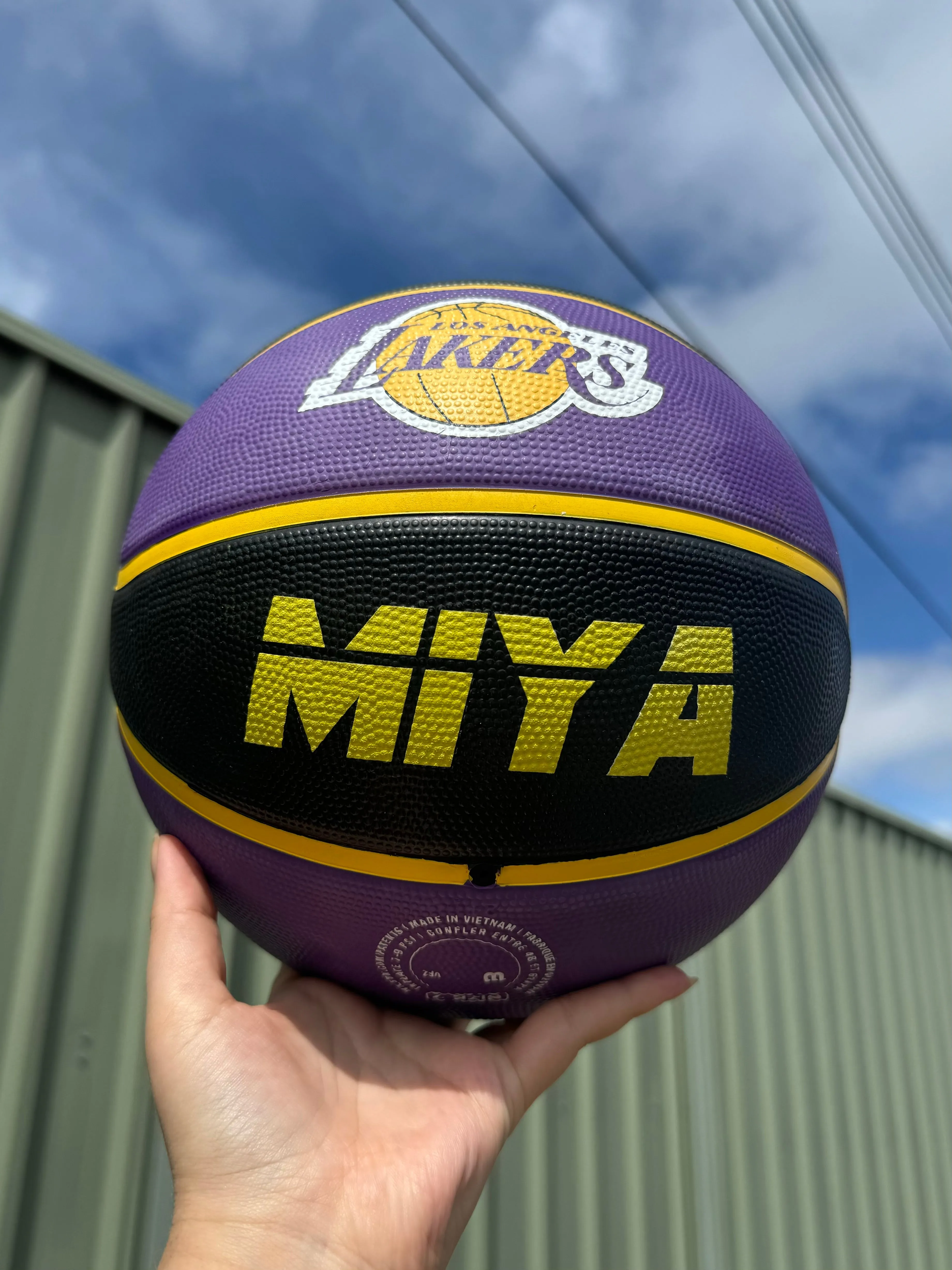 Personalised NBA Official LA Lakers Team Basketball (SIZE 7)