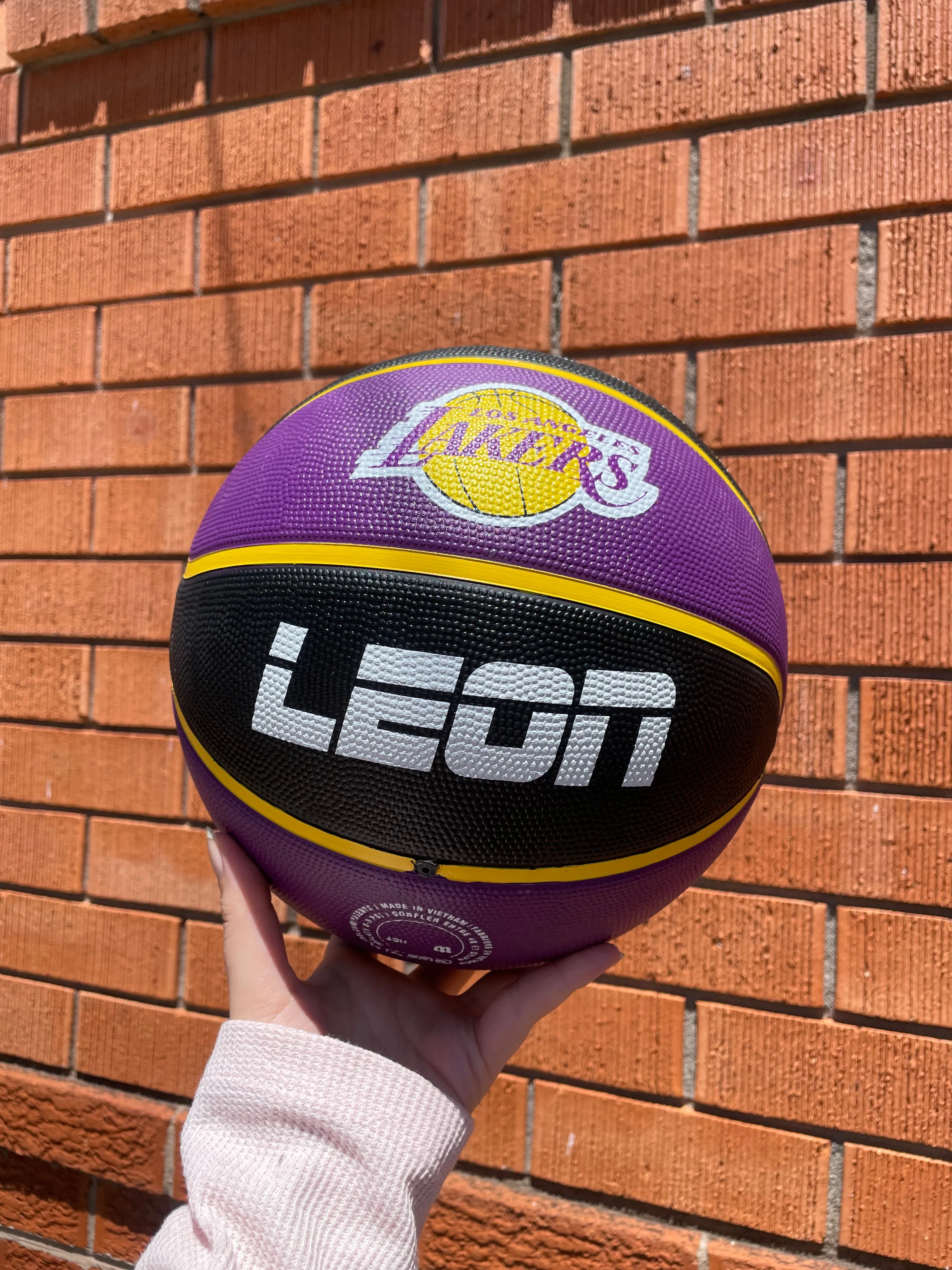 Personalised NBA Official LA Lakers Team Basketball (SIZE 7)