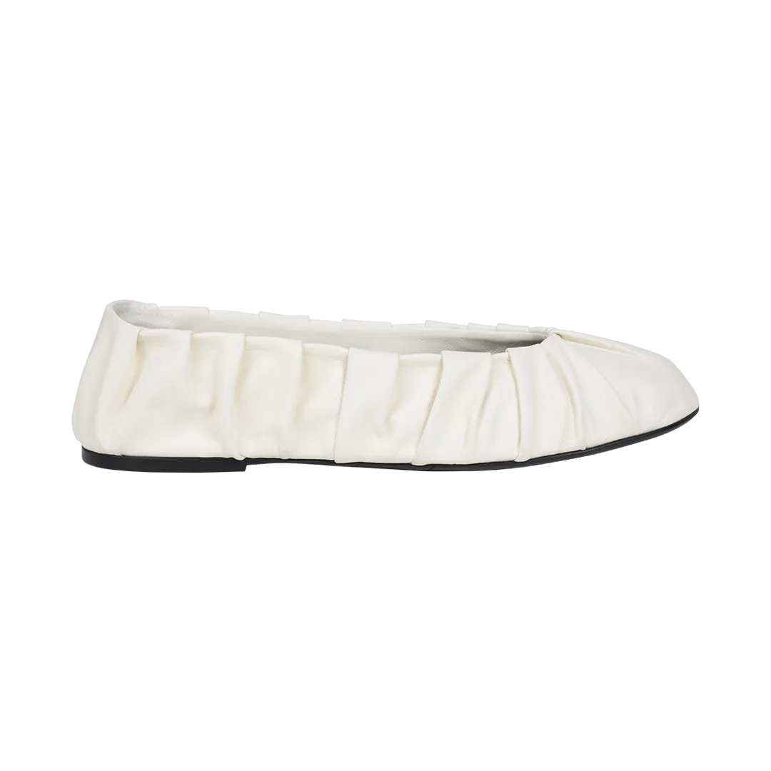 Ruched Ballet Flats
