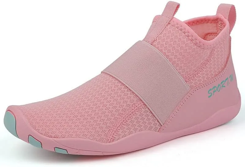 Water Shoes for Women High-Top Breathable Swim Water Shoes Quick Drying Sports Aqua Barefoot Shoes Anti-Slip Beach Sports Shoes