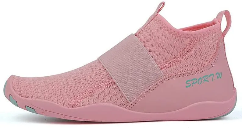 Water Shoes for Women High-Top Breathable Swim Water Shoes Quick Drying Sports Aqua Barefoot Shoes Anti-Slip Beach Sports Shoes