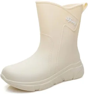Women's 6 Inch Ankle Boot Women Insulate Rain Boots
