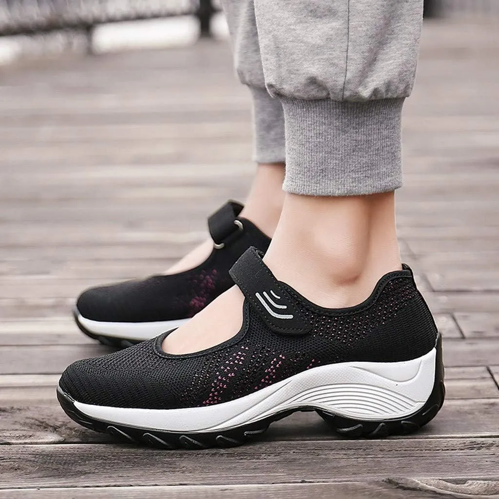 Women's Fashion Sneaker Mesh Slip On Black Non Slip Shoes for Women Comfortable Orange Tennis Shoes for Women Black Loafers Shoes Women Leather Sneakers