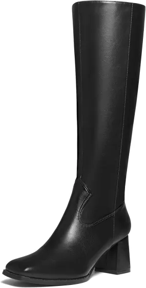 Women's Knee High Wide Calf Tall Fashion Long Boots - Stiletto Pointed Toe for Women