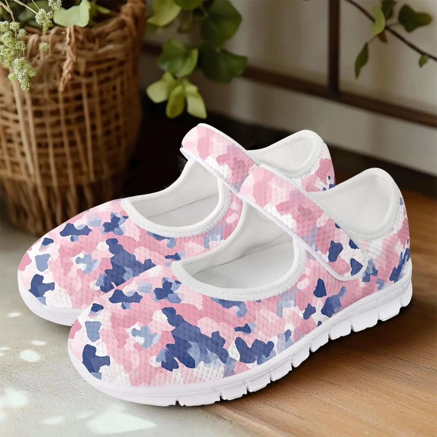 Women's Single Buckle Shoes Casual Loafers Slip-On Flat Comfortable Walking Shoes for Travel and Outdoor US Size 5.5-10